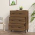Aparador de madera de ingeniería marrón roble 69,5x34x90