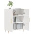 Aparador de madera contrachapada blanco brillante 69,5x34x90