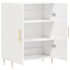 Aparador de madera contrachapada blanco brillante 69,5x34x90