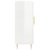 Aparador de madera contrachapada blanco brillante 69,5x34x90
