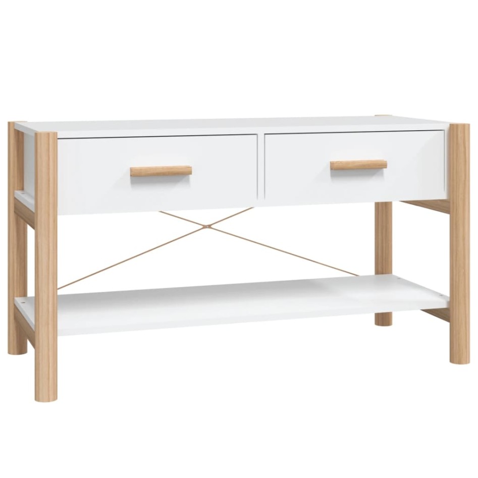 Mueble para TV madera contrachapada blanco 82x38x45