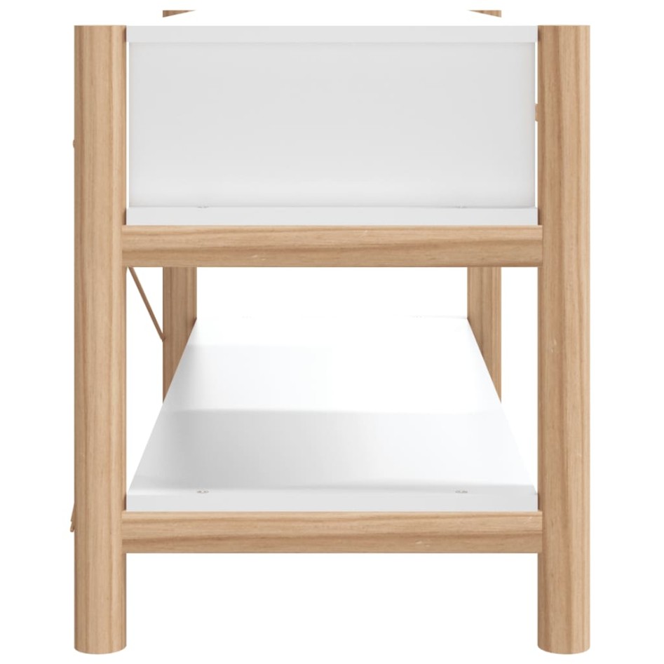 Mueble para TV madera contrachapada blanco 82x38x45