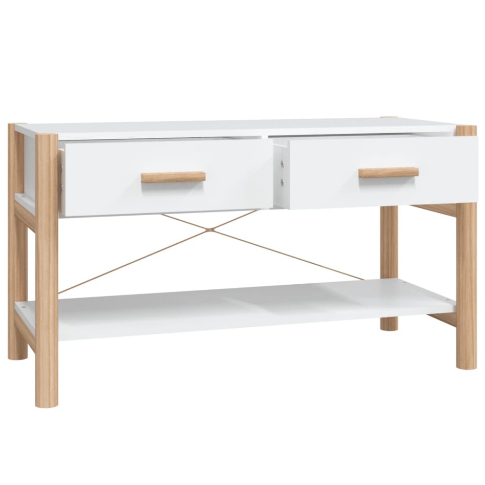 Mueble para TV madera contrachapada blanco 82x38x45