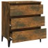 Aparador madera contrachapada color roble ahumado 60x35x69