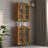 Armario colgante de pared roble ahumado 69,5x34x90