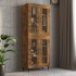 Armario colgante de pared roble ahumado 69,5x34x90