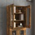 Armario colgante de pared roble ahumado 69,5x34x90