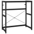 Estructura de lavabo de hierro negro 79x38x83
