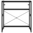Estructura de lavabo de hierro negro 79x38x83