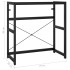 Estructura de lavabo de hierro negro 79x38x83