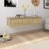 Estante de cajones para pared contrachapada roble