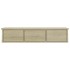 Estante de cajones para pared contrachapada roble