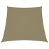Toldo de vela trapezoidal tela oxford beige 4/5x4