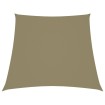 Toldo de vela trapezoidal tela oxford beige 4/5x4 m