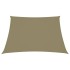 Toldo de vela trapezoidal tela oxford beige 4/5x4