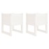 Jardinera 2 unidades madera maciza de pino blanco 40x40x52,5