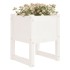Jardinera 2 unidades madera maciza de pino blanco 40x40x52,5