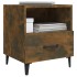 Mesita de noche 2 uds madera contrachapada color roble