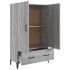 Aparador alto de madera contrachapada gris Sonoma 70x31x115