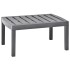 Mesa de jardín de plástico moca 78x55x38