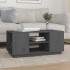 Mesa de centro de madera maciza de pino gris 90x49x40,5