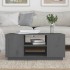 Mesa de centro de madera maciza de pino gris 90x49x40,5