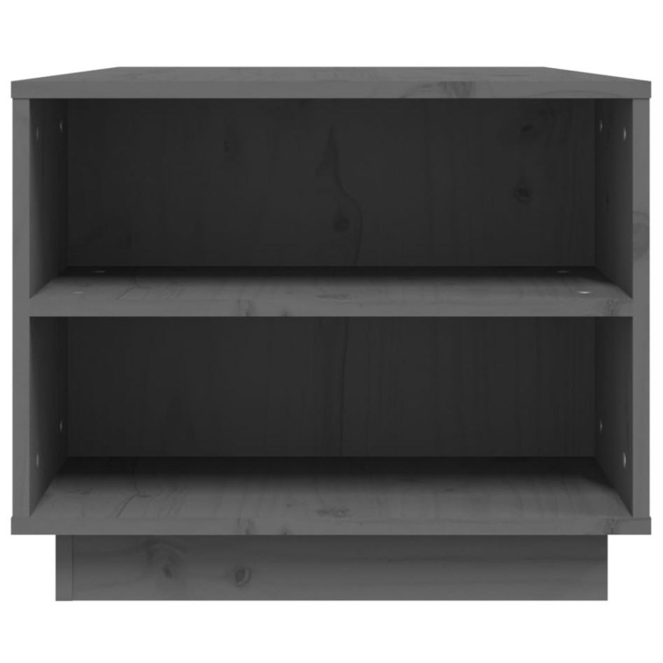 Mesa de centro de madera maciza de pino gris 90x49x40,5