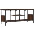 Mueble TV hierro madera contrachapada roble marrón 100x35x45