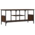 Mueble TV hierro madera contrachapada roble marrón 100x35x45