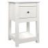 Mesita de noche madera maciza de pino blanco 40x35x61,5