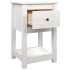 Mesita de noche madera maciza de pino blanco 40x35x61,5