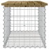 Banco jardín diseño gaviones madera pino impregnada 83x44x42