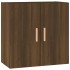 Armario de pared madera contrachapada marrón roble 60x30x60