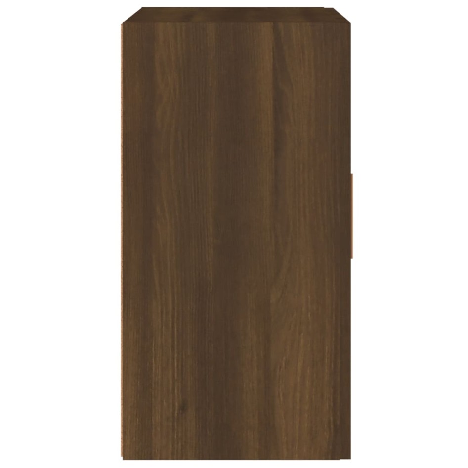 Armario de pared madera contrachapada marrón roble 60x30x60