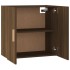 Armario de pared madera contrachapada marrón roble 60x30x60