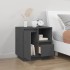 Mesita de noche madera maciza de pino gris 50x34x50
