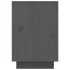 Mesita de noche madera maciza de pino gris 50x34x50