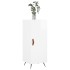 Aparador de madera contrachapada blanco brillante 34,5x34x90