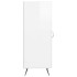 Aparador de madera contrachapada blanco brillante 34,5x34x90