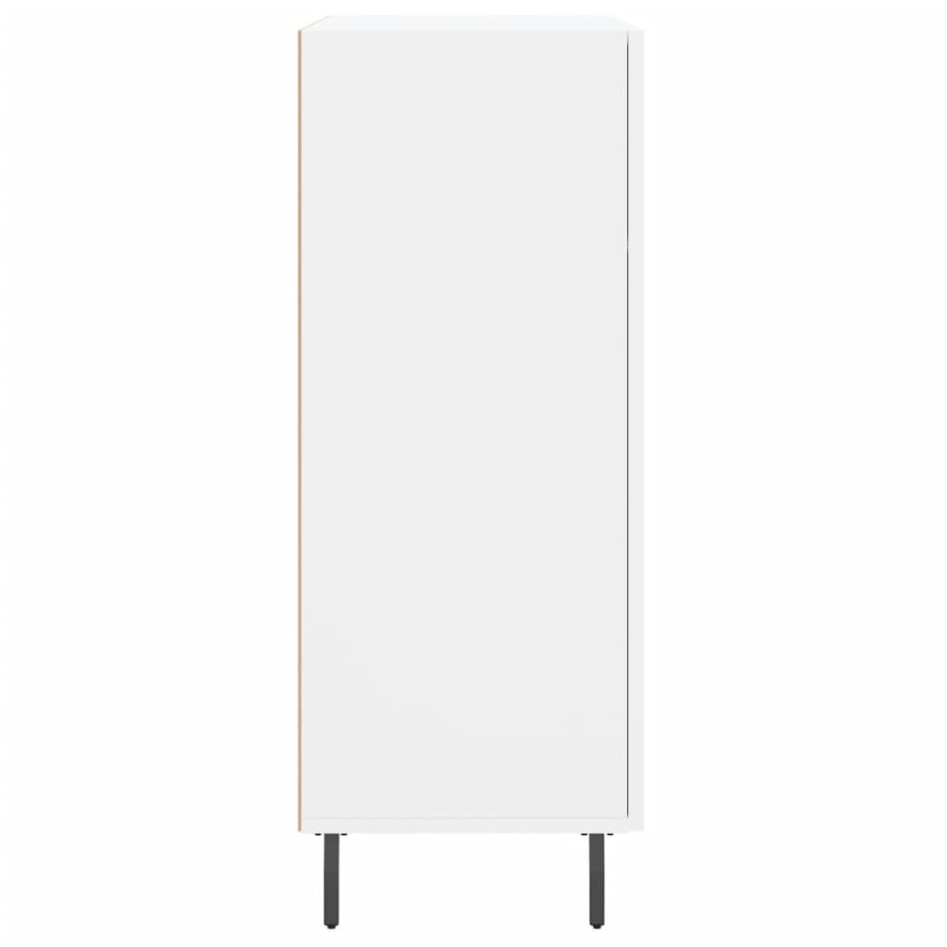 Aparador de madera de ingeniería blanco 69,5x34x90