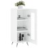 Aparador de madera contrachapada blanco brillante 34,5x34x90
