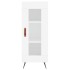 Aparador de madera contrachapada blanco brillante 34,5x34x90