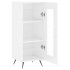 Aparador de madera contrachapada blanco brillante 34,5x34x90