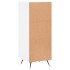 Aparador de madera contrachapada blanco brillante 34,5x34x90