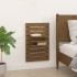 Estantes mesitas pared 2 uds madera maciza de pino marrón