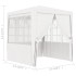 Carpa profesional fiestas con paredes blanco 90 g/m² 2,5x2,5