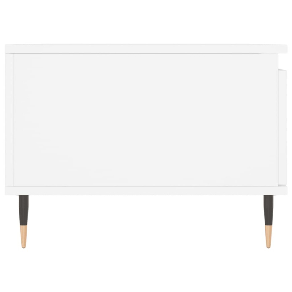 Mesa de centro madera contrachapada blanco 90x50x36,5