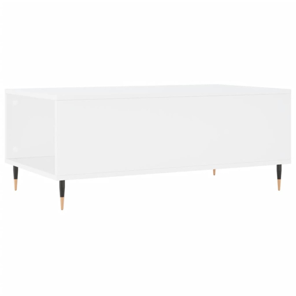 Mesa de centro madera contrachapada blanco 90x50x36,5
