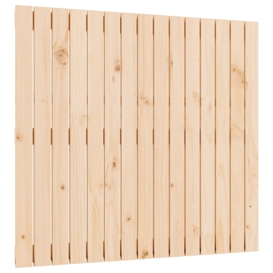 Cabecero de cama de pared madera maciza de pino 95,5x3x90