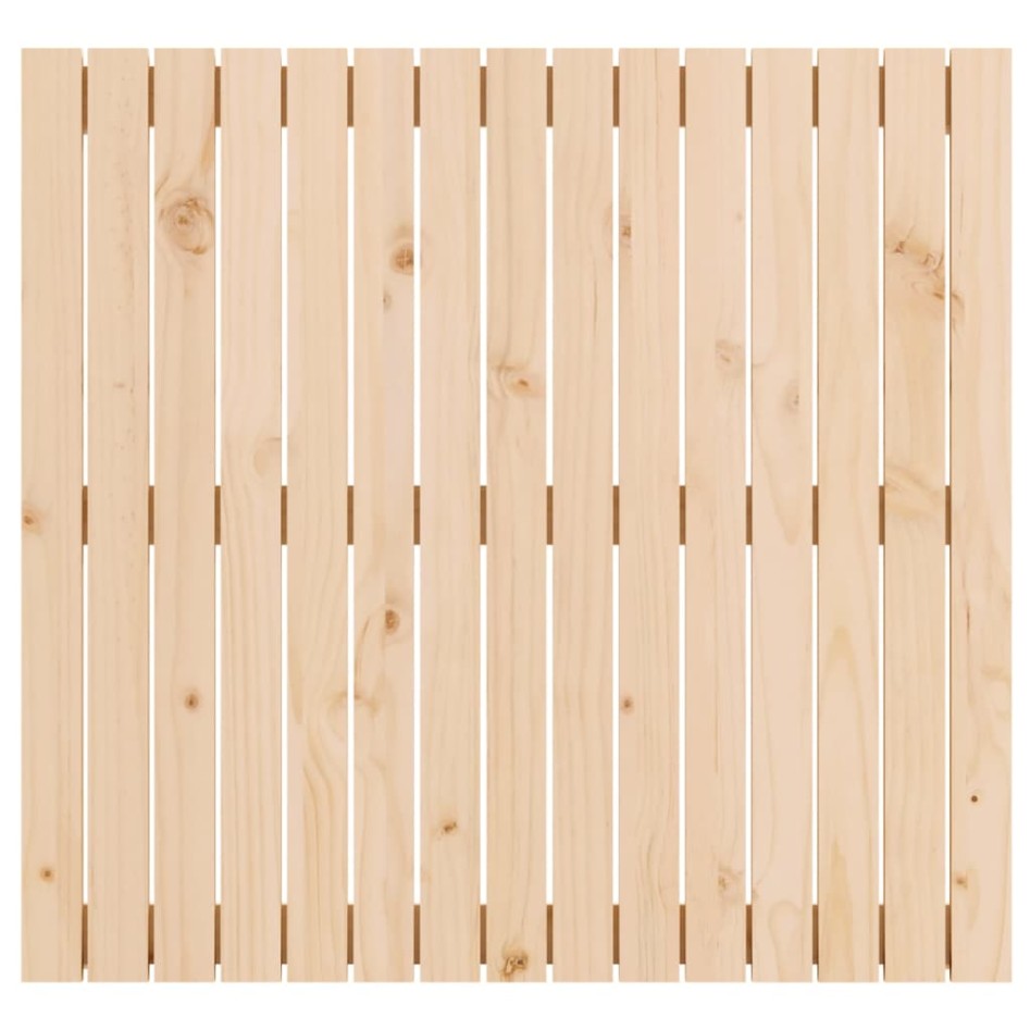 Cabecero de cama de pared madera maciza de pino 95,5x3x90